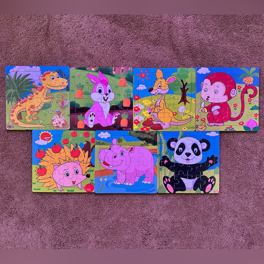 Colorful Animal Puzzle Set for Kids